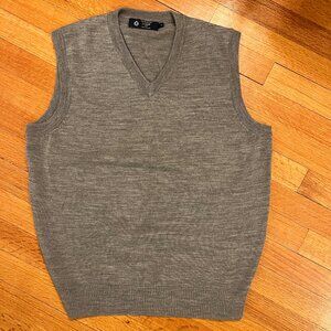 Men's gray J. Crew sweater vest